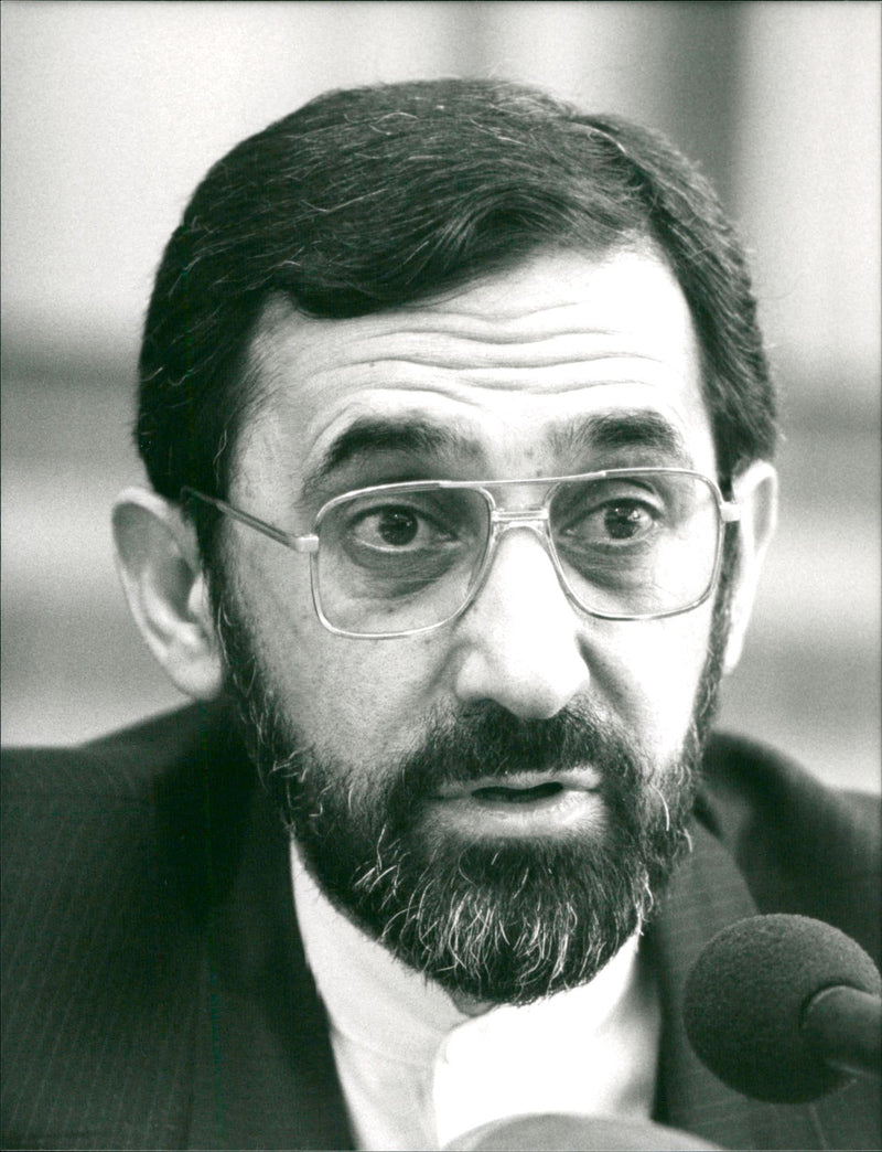 Ali Akbar Velayati, Iran's Foreign Minister - Vintage Photograph