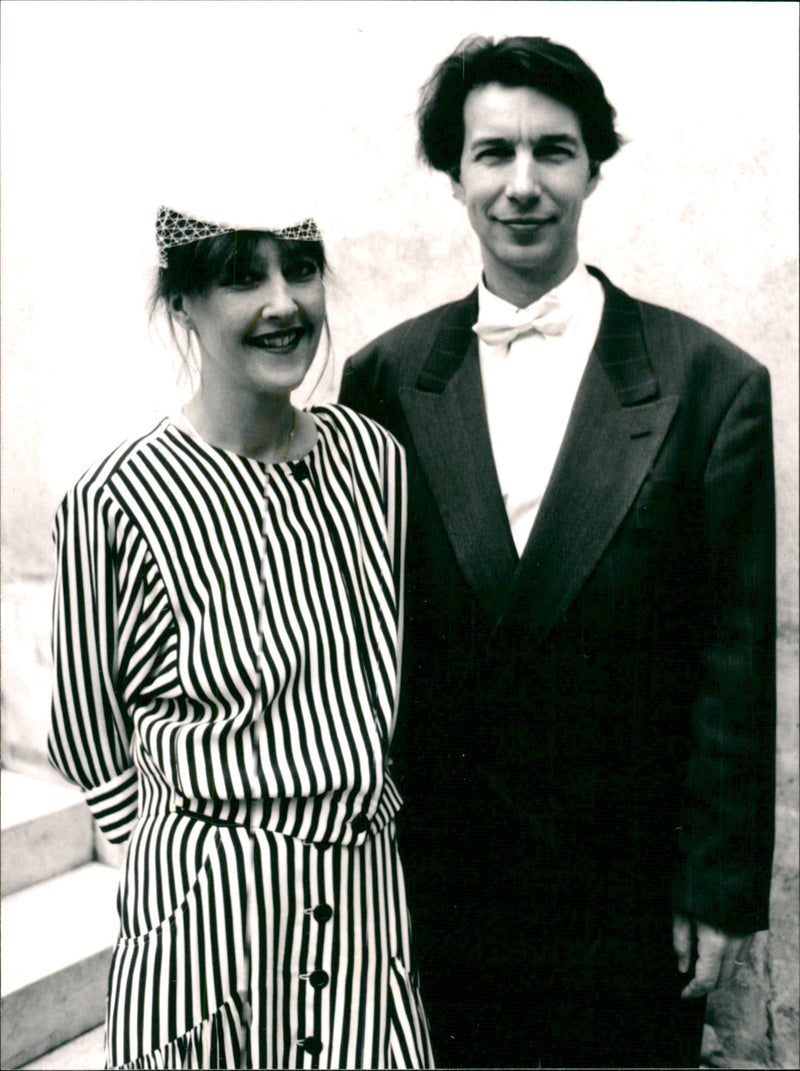 Swedish actress and singer Ann-Sofi Nilsson with musician Nilsson Rosengreen - Vintage Photograph