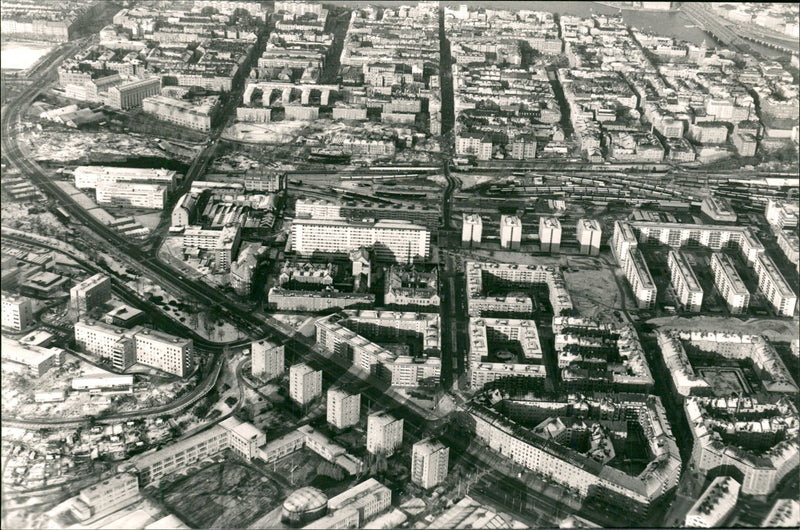 Ringvägen from Bird's-eye view - Vintage Photograph