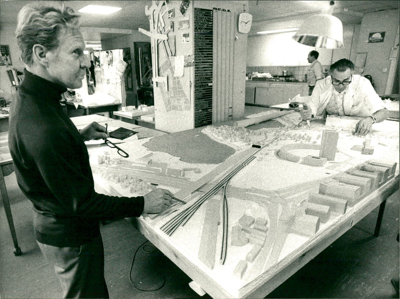 Model of The Northern link - Vintage Photograph