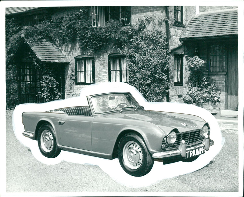 Triumph TR4 Roadster. - Vintage Photograph