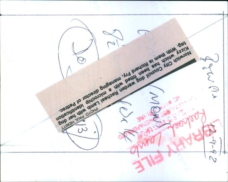 Rachel Lamb and Richard Fry - Vintage Photograph