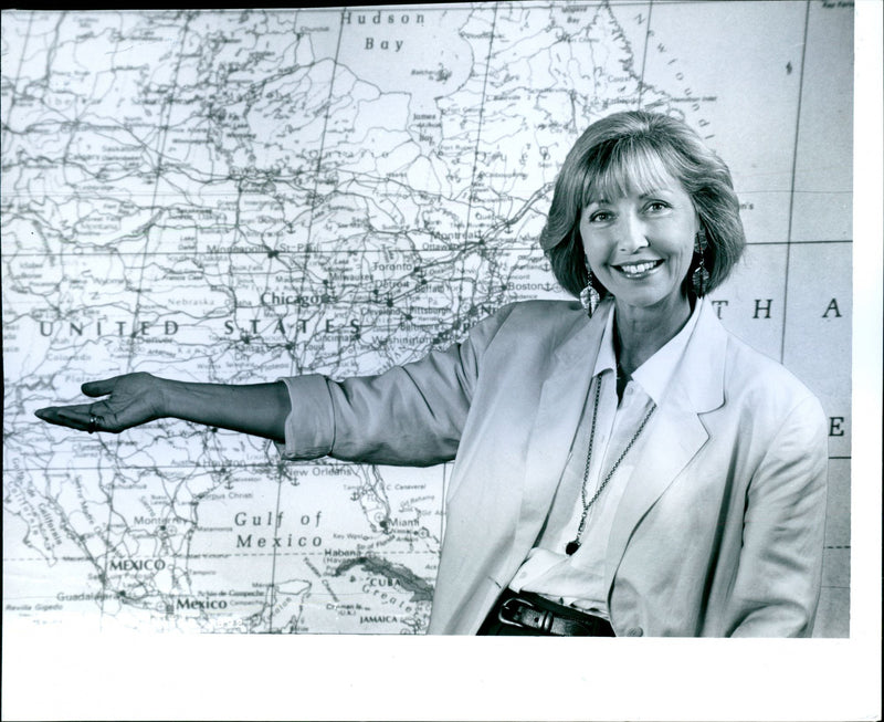 TV globe-trotter Anne Gregg, who was dumped as presenter of the BBC's Holiday programme is back on her travels again - Vintage Photograph