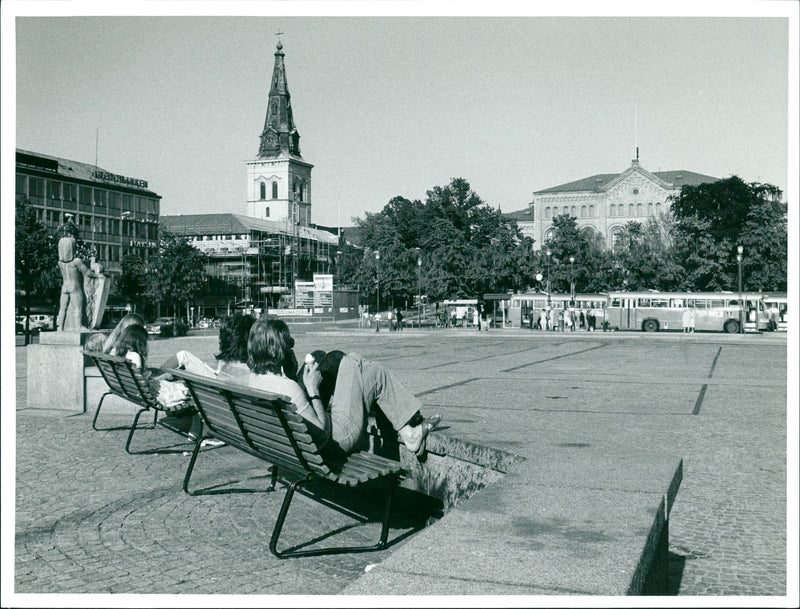 Karlstad city view - Vintage Photograph