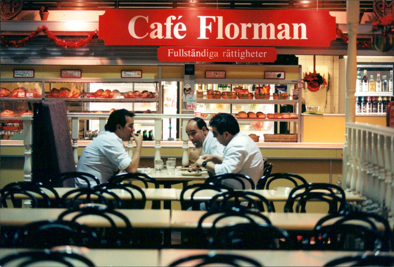 Bromma Stockholm Airport cafe - Vintage Photograph