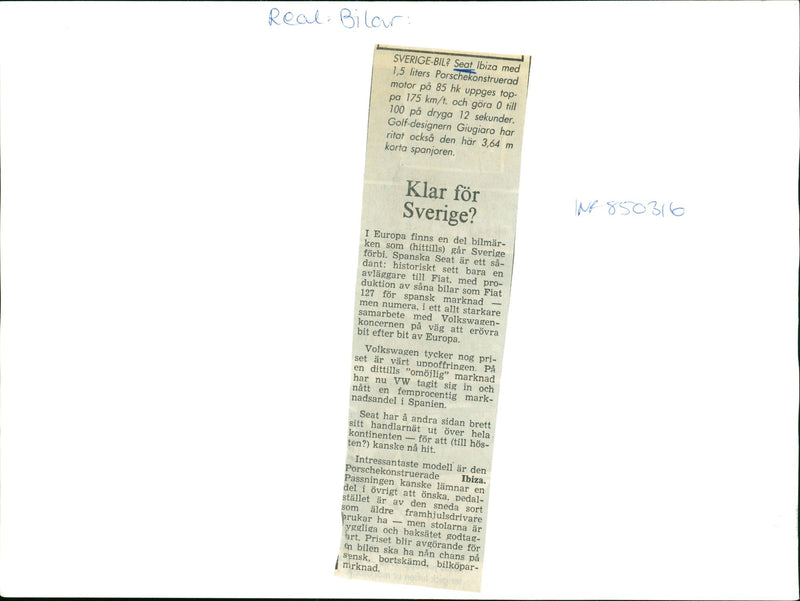 Seat - Vintage Photograph