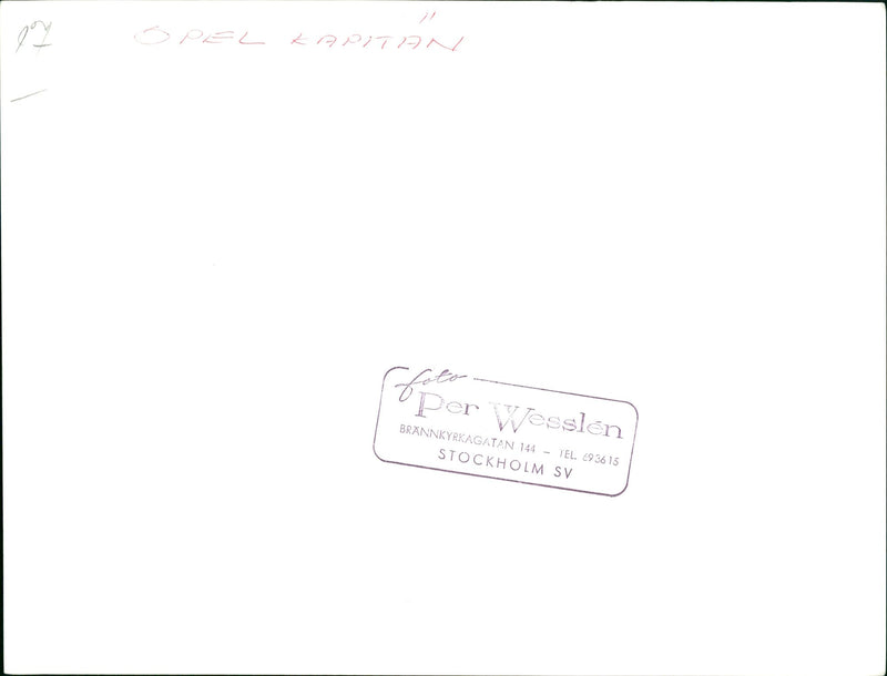 Cars:  Opel Kapitän - Vintage Photograph