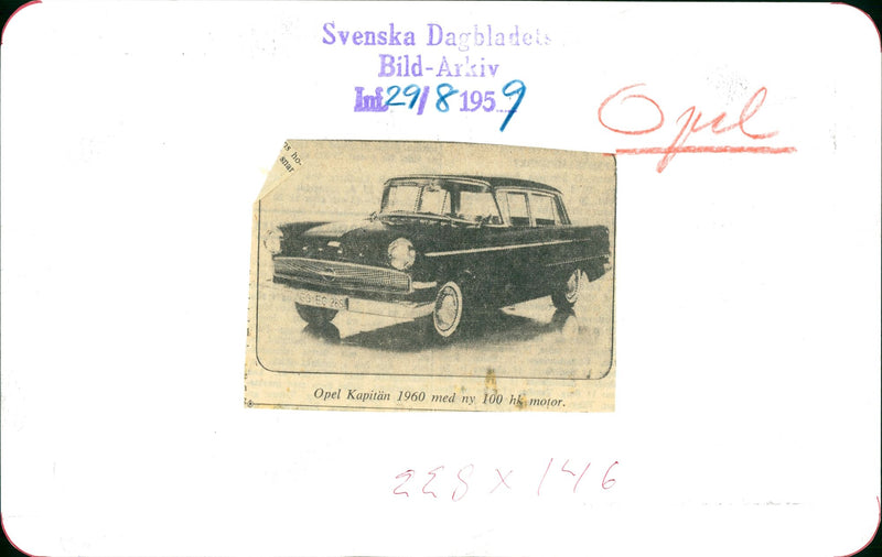 Cars: Opel Kapitän - Vintage Photograph
