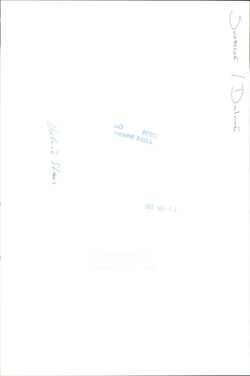 1991 DALALRO SKANS SIGNED NATURE SWEDEN SHAUS DALARO PHOTO - Vintage Photograph