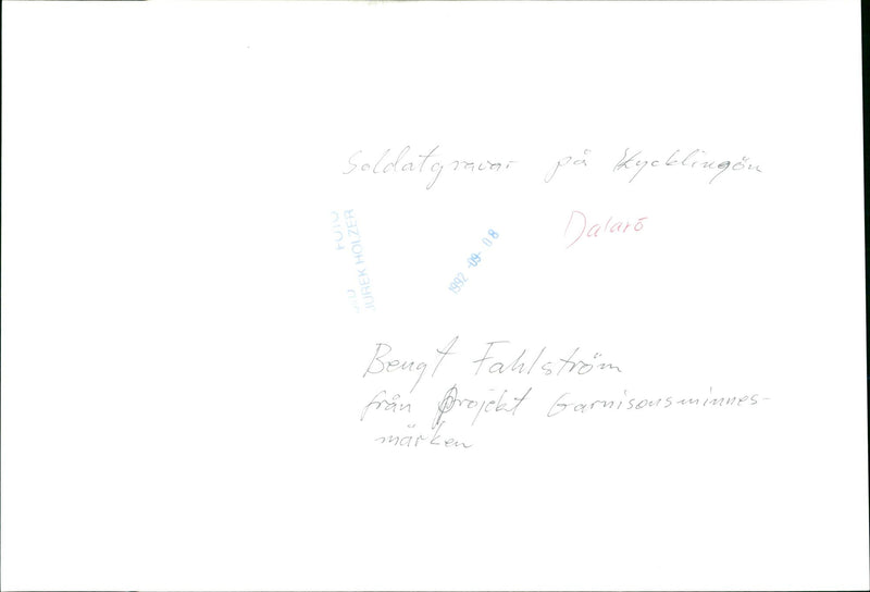 DALALRO SKANS SIGNED NATURE PROJECT DALARO LAND FAHLSTROM BENGT HOLZE SOLL - Vintage Photograph