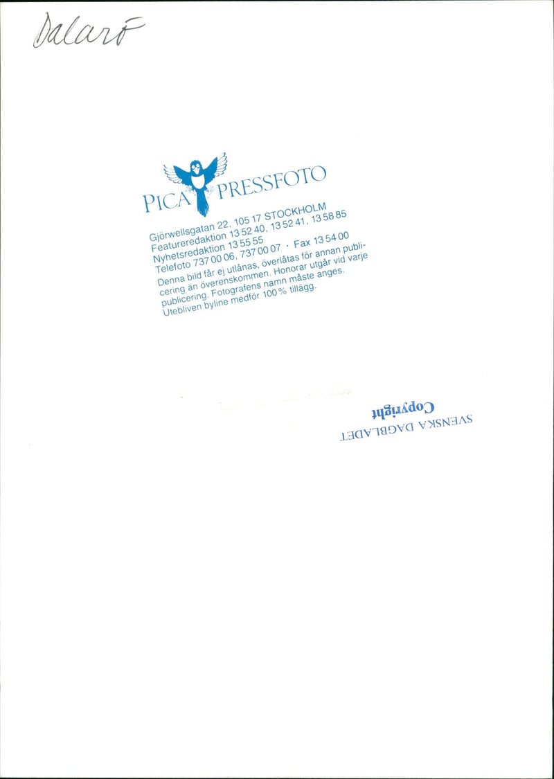 DALALRO SKANS SIGNED NATURE OTHER DISCLOSED TILLAG ACTION EACH PYOUDO - Vintage Photograph