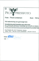 1996 DALALRO SKANS SIGNED NATURE TELEPHONE SWEDEN RESPONSE - Vintage Photograph