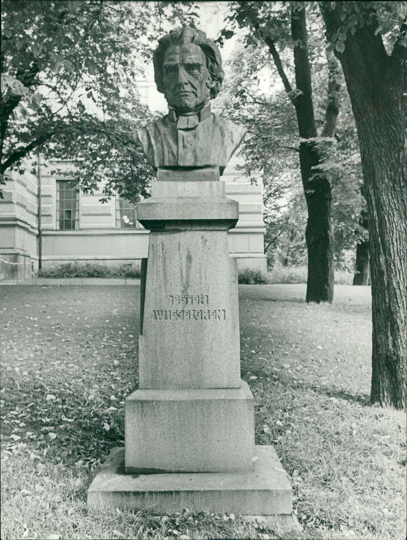 Stockholm: statues and sculptures. - Vintage Photograph