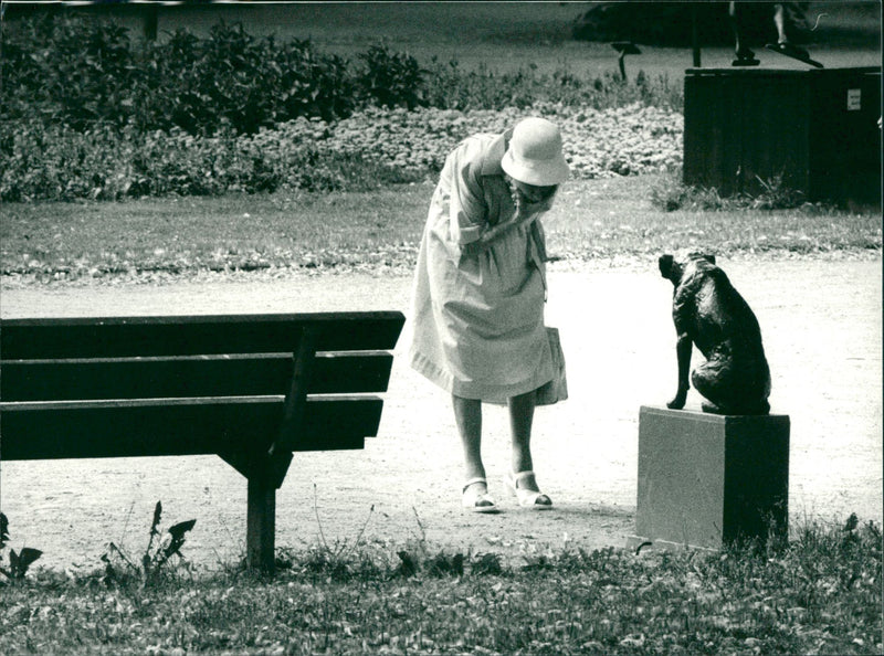 Stockholm: statues and sculptures. - Vintage Photograph