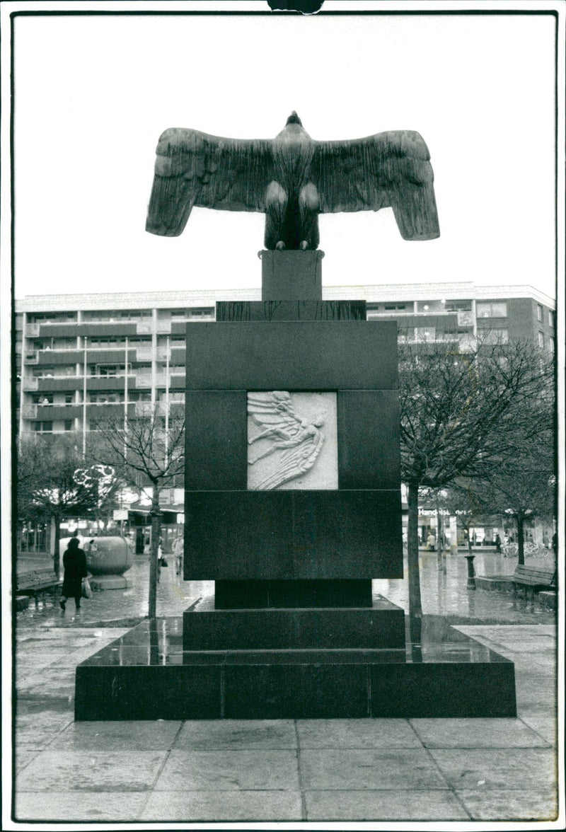 The Flyer Monument - Vintage Photograph