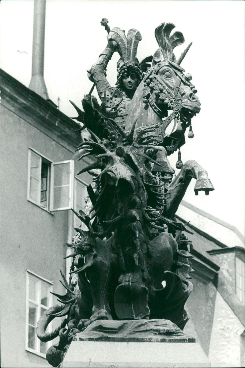 Saint George and the Dragon - Vintage Photograph