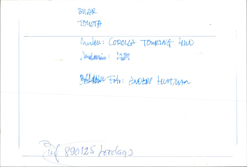 Toyota - Vintage Photograph