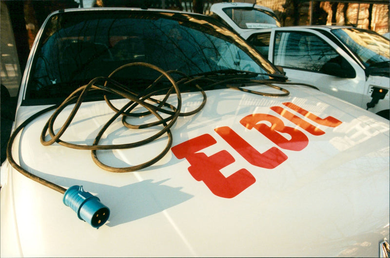 Renault Electric Car - Vintage Photograph