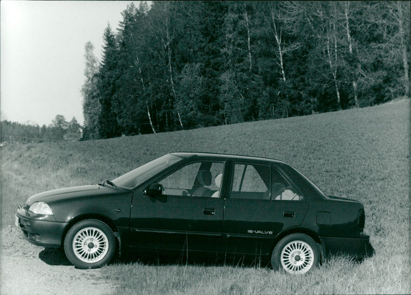 1990 Suzuki Swift Sedan - Vintage Photograph