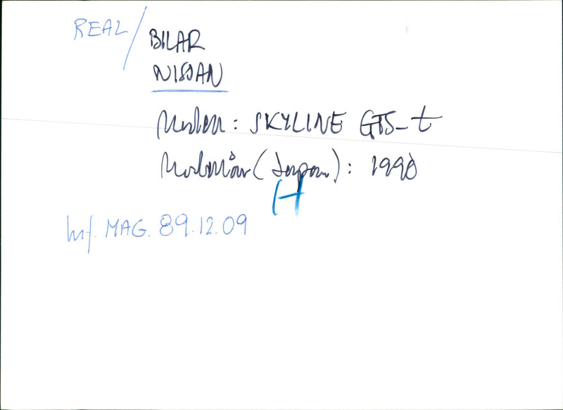 Nissan cars 1990 - Vintage Photograph