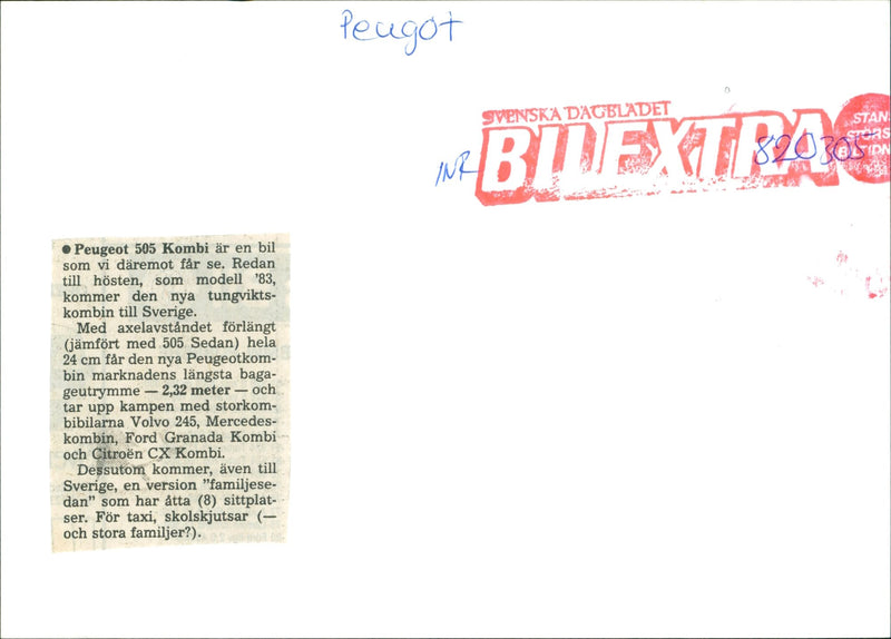 Peugeot - Vintage Photograph