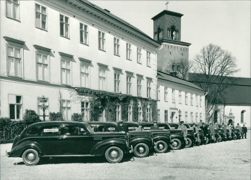 Plymouth from the American Chrysler was Ana's first production in NykÃ¶ping - Vintage Photograph