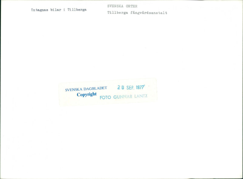 Sweden: Tillberga: Instalten Tillberga - Vintage Photograph