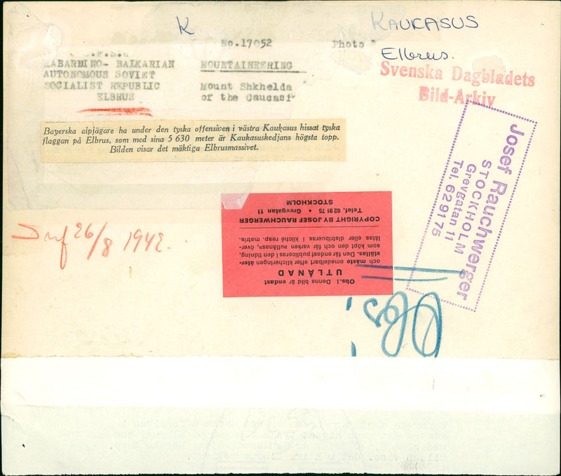 CAUCASUS (Landscape of the Soviet Union) - Vintage Photograph