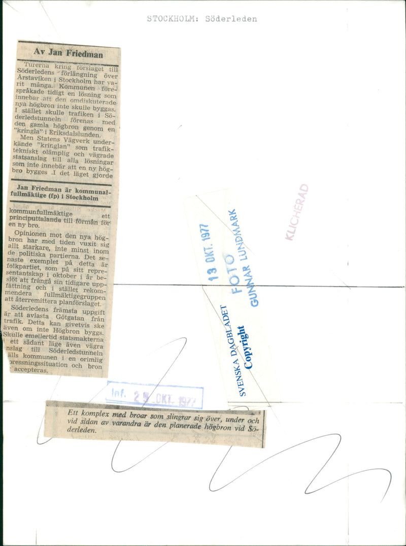 Model of Söderleden - Vintage Photograph