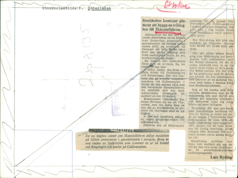 Model of Söderleden - Vintage Photograph