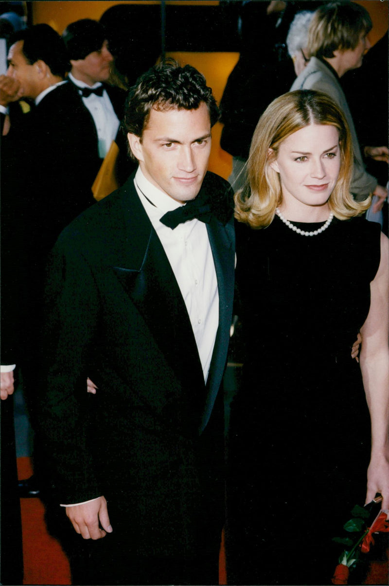 Elizabeth Shue with her brother Andrew Shue - Vintage Photograph