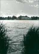 Drottningholm palace - view from the lake - Vintage Photograph