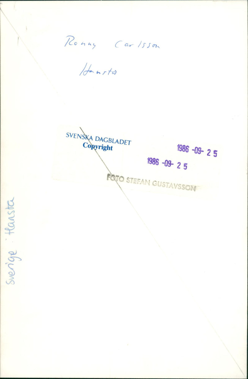 Ronny Carlsson in Hansta nature reserve - Vintage Photograph