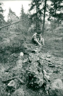 Ronny Carlsson in Hansta nature reserve - Vintage Photograph