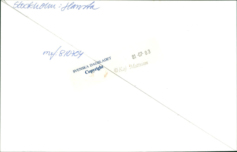 Direction sign in Hansta nature reserve - Vintage Photograph