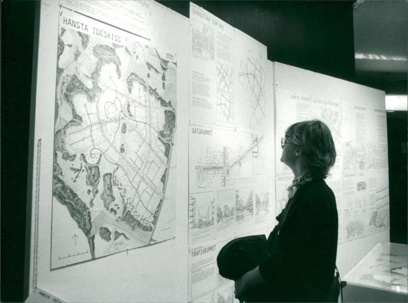Hansta nature reserve plan - Vintage Photograph