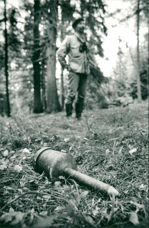 Ronny Carlson in Hansta nature reserve - Vintage Photograph