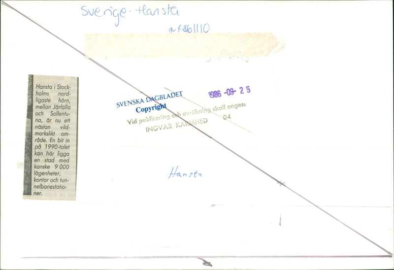 Hansta nature reserve - Vintage Photograph