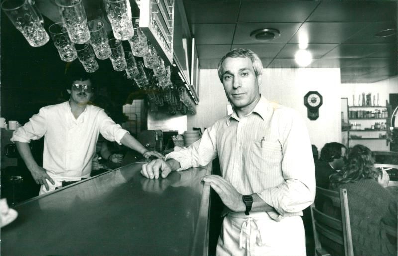 Restaurant "BIFFI" owner Manuel Vargas - Vintage Photograph