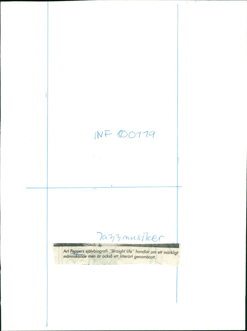 Jazz musician Art Pepper - Vintage Photograph