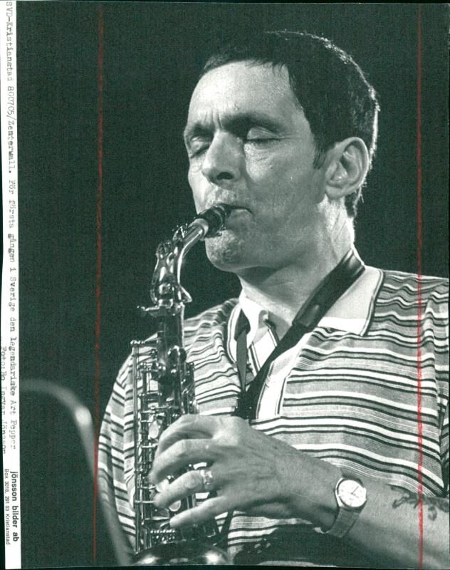Jazz musician Art Pepper first time in Sweden. - Vintage Photograph
