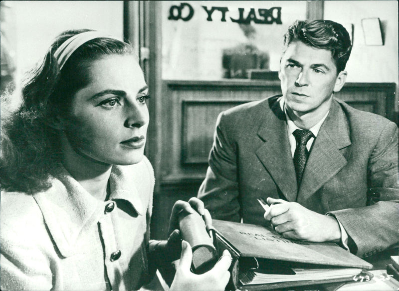 Ronald Reagan in the Warner Bros film "Night Unto Night" with Viveca Lindfors - Vintage Photograph