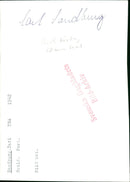 1942 LANDLUNG GRENAD SANDBURG CARI SCALED BET PICTURE LOUT POET - Vintage Photograph