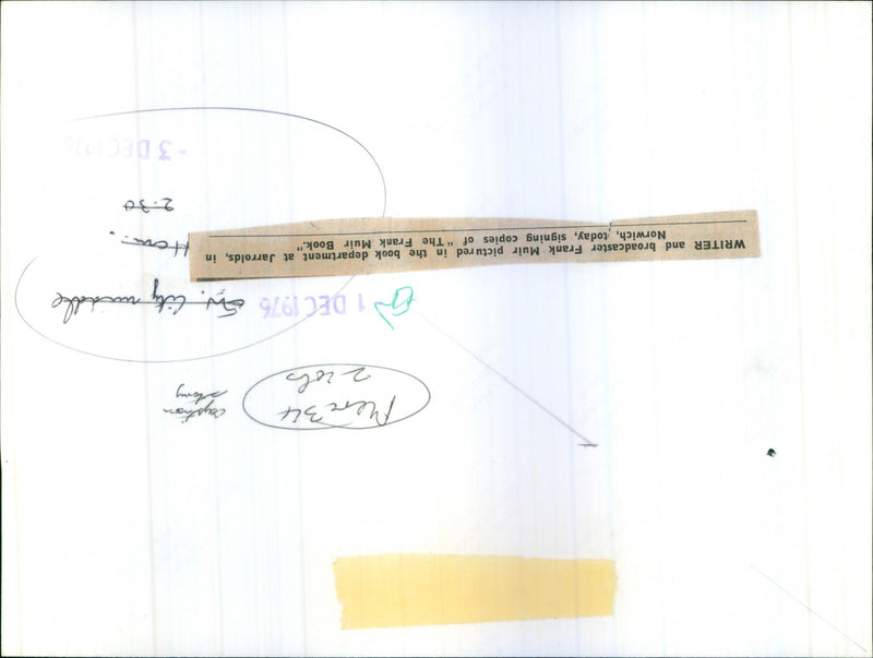 1976 VISIT WRITER - Vintage Photograph