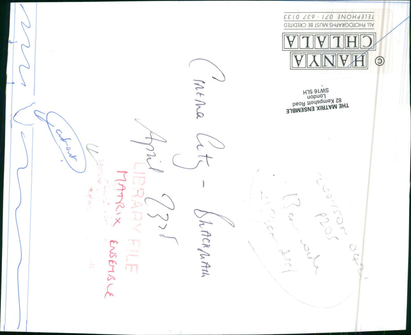 Musical group 'Matrix Ensemble' - Vintage Photograph