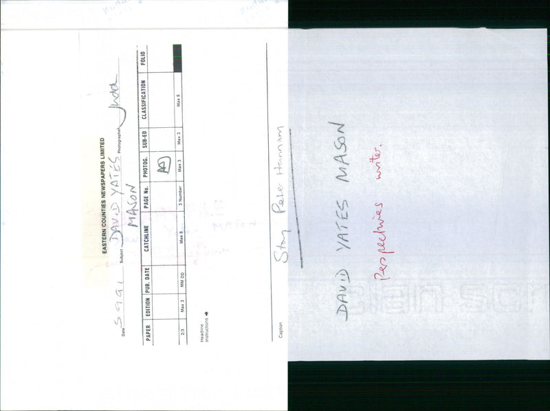 DAVID WRITER PETER - Vintage Photograph