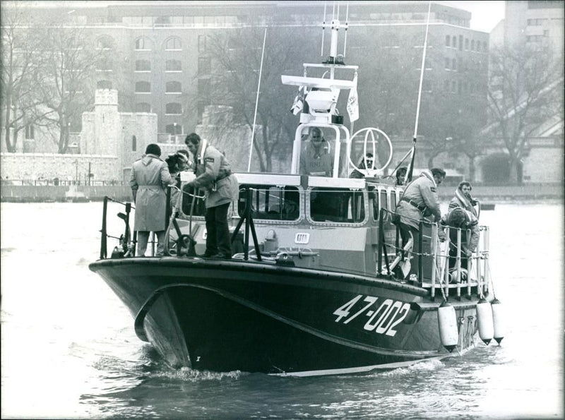 Sam and Joan Woods boat. - Vintage Photograph
