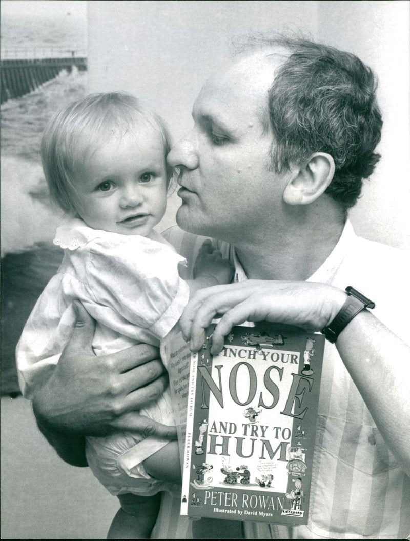 Dr. Peter Rowan and his daughter, Joanna. - Vintage Photograph