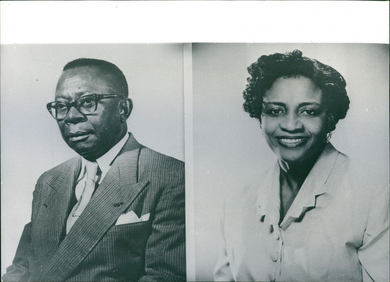 President William V.S. Tubman and wife - Vintage Photograph