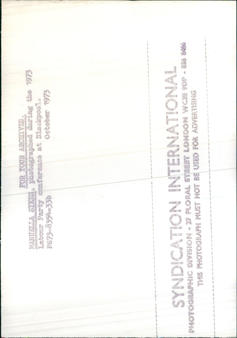 Manuella Sykes - Vintage Photograph